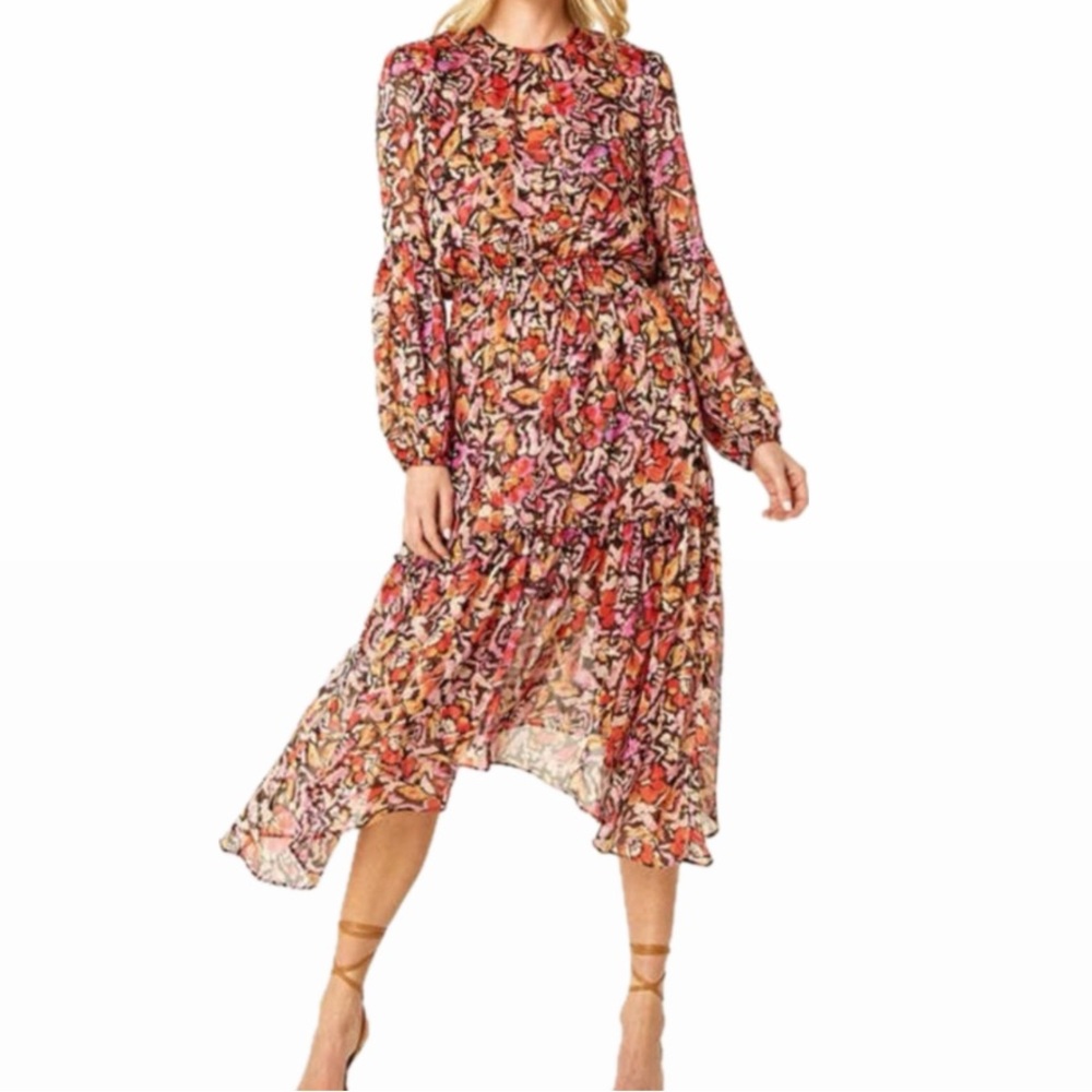 Misa Los Angeles Simone Dress in Fire Flora